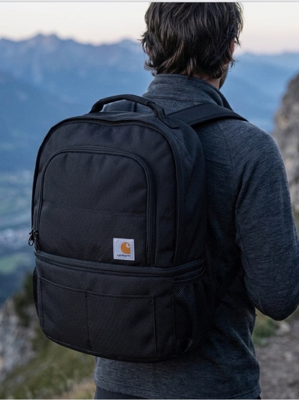 Carhartt Black 2-in-1 Backpack: Insulated Cooler +Gear Compartment-Rain Defender - Picture 4 of 14